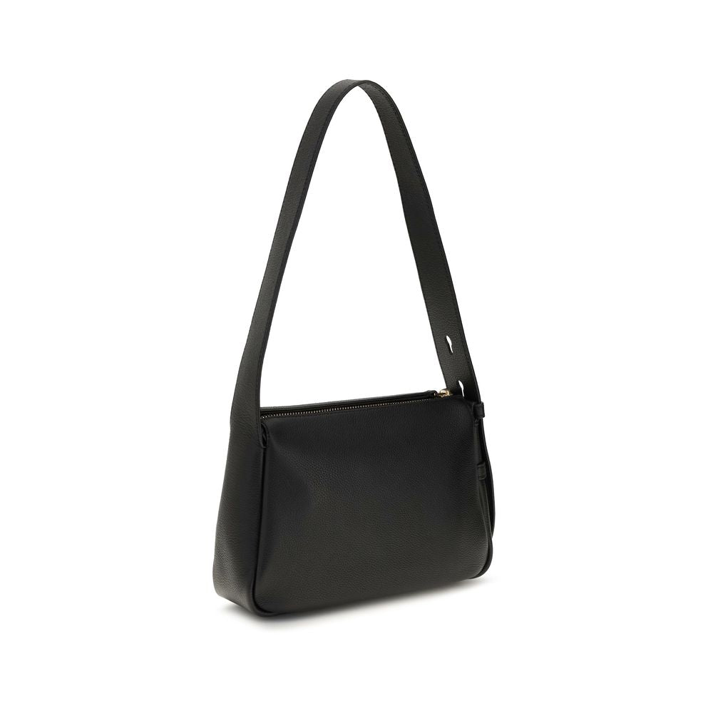 Small Pebbled Leather Romy Shoulder Bag
