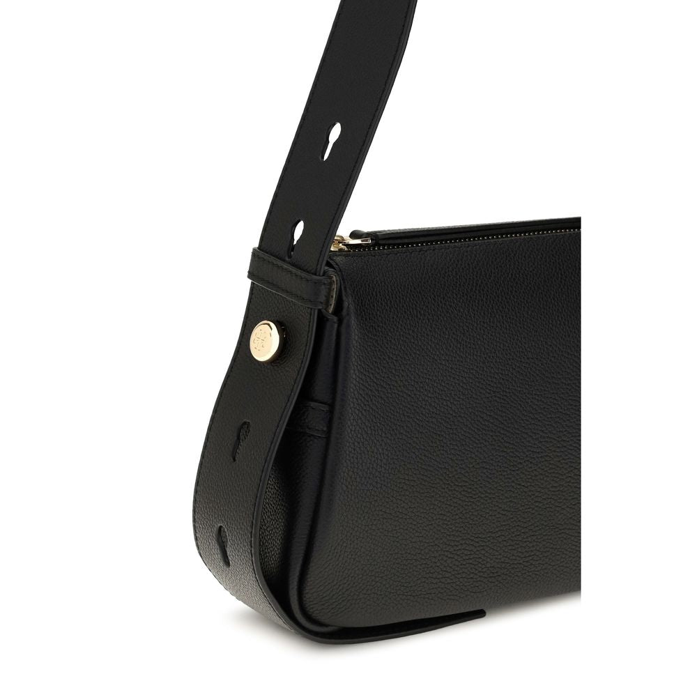 Small Pebbled Leather Romy Shoulder Bag