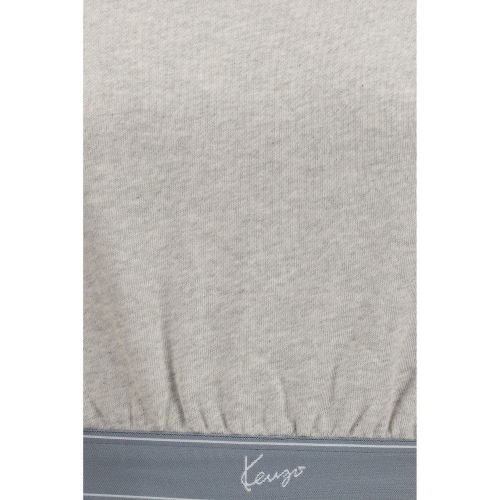 Cropped Cotton Crew Sweatshirt