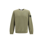 Bicolor Cotton Crewneck Sweatshirt