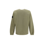 Bicolor Cotton Crewneck Sweatshirt
