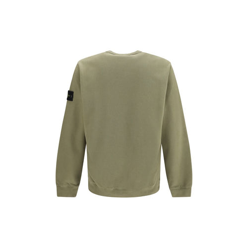 Bicolor Cotton Crewneck Sweatshirt