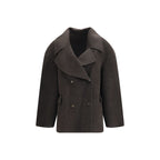 Oversized Wool-Cashmere Double-Breasted Coat
