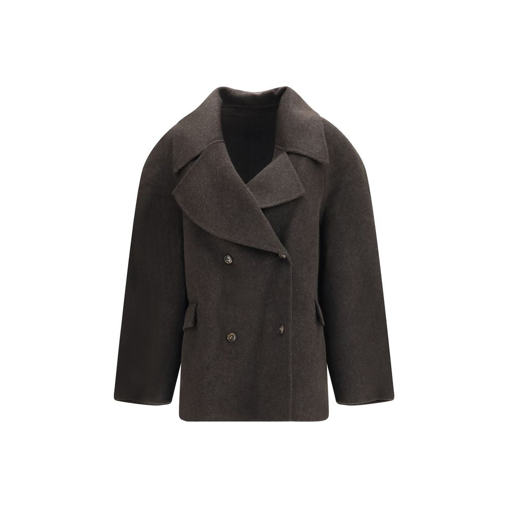 Oversized Wool-Cashmere Double-Breasted Coat