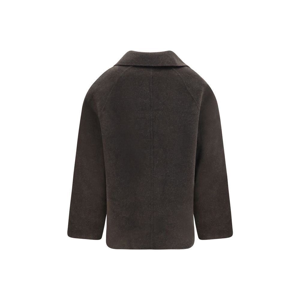 Oversized Wool-Cashmere Double-Breasted Coat