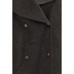 Oversized Wool-Cashmere Double-Breasted Coat