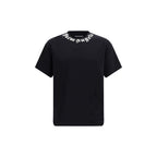 Black Cotton Logo Crewneck T-Shirt