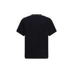 Black Cotton Logo Crewneck T-Shirt