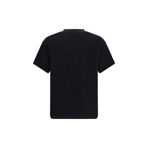 Black Cotton Logo Crewneck T-Shirt