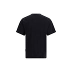 Black Cotton Stamp Logo Tee