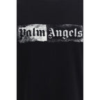 Black Cotton Stamp Logo Tee
