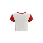 Jumping Tiger Cropped Cotton T-Shirt
