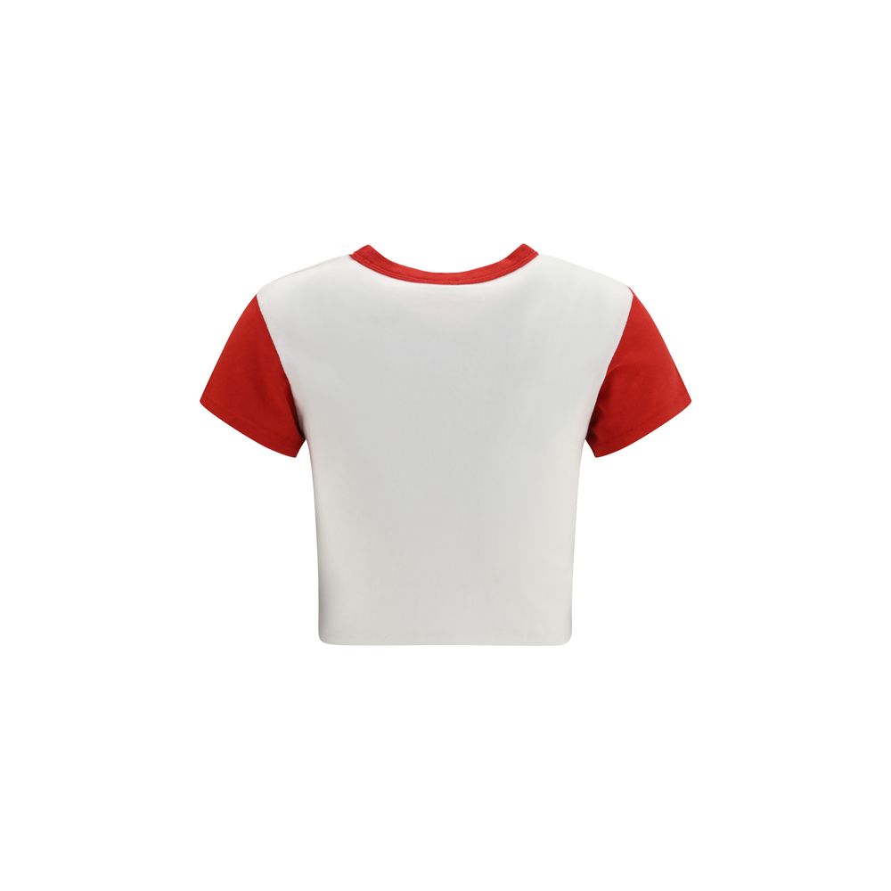 Jumping Tiger Cropped Cotton T-Shirt