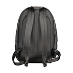 Sleek Black Polyester Backpack