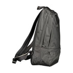 Sleek Black Polyester Backpack