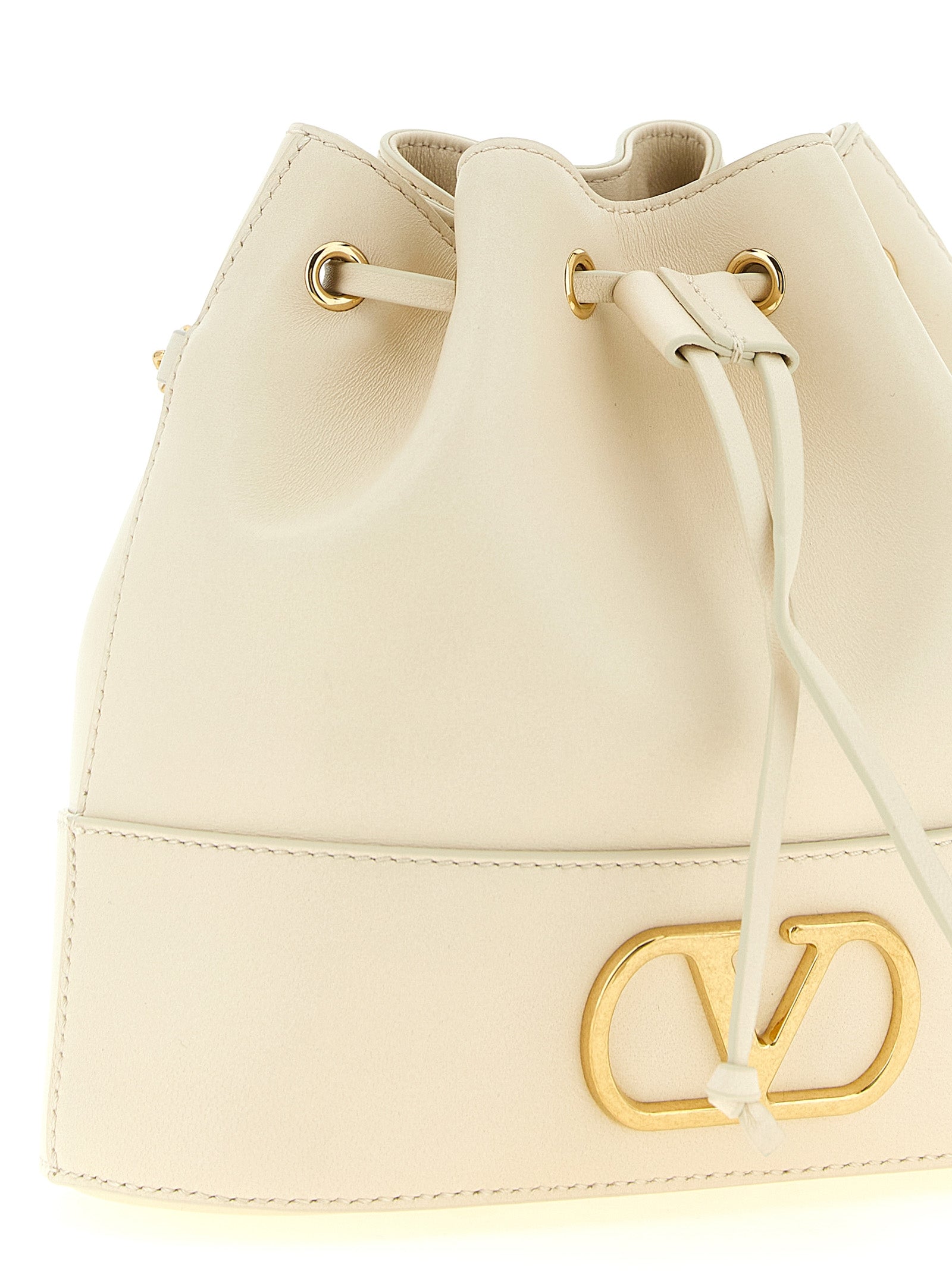 Mini Lamb Leather Bucket Bag