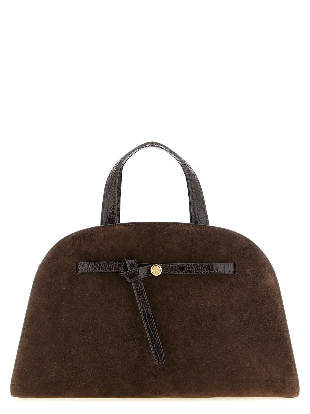 Brown Bovine Leather Romy Trunk Bag