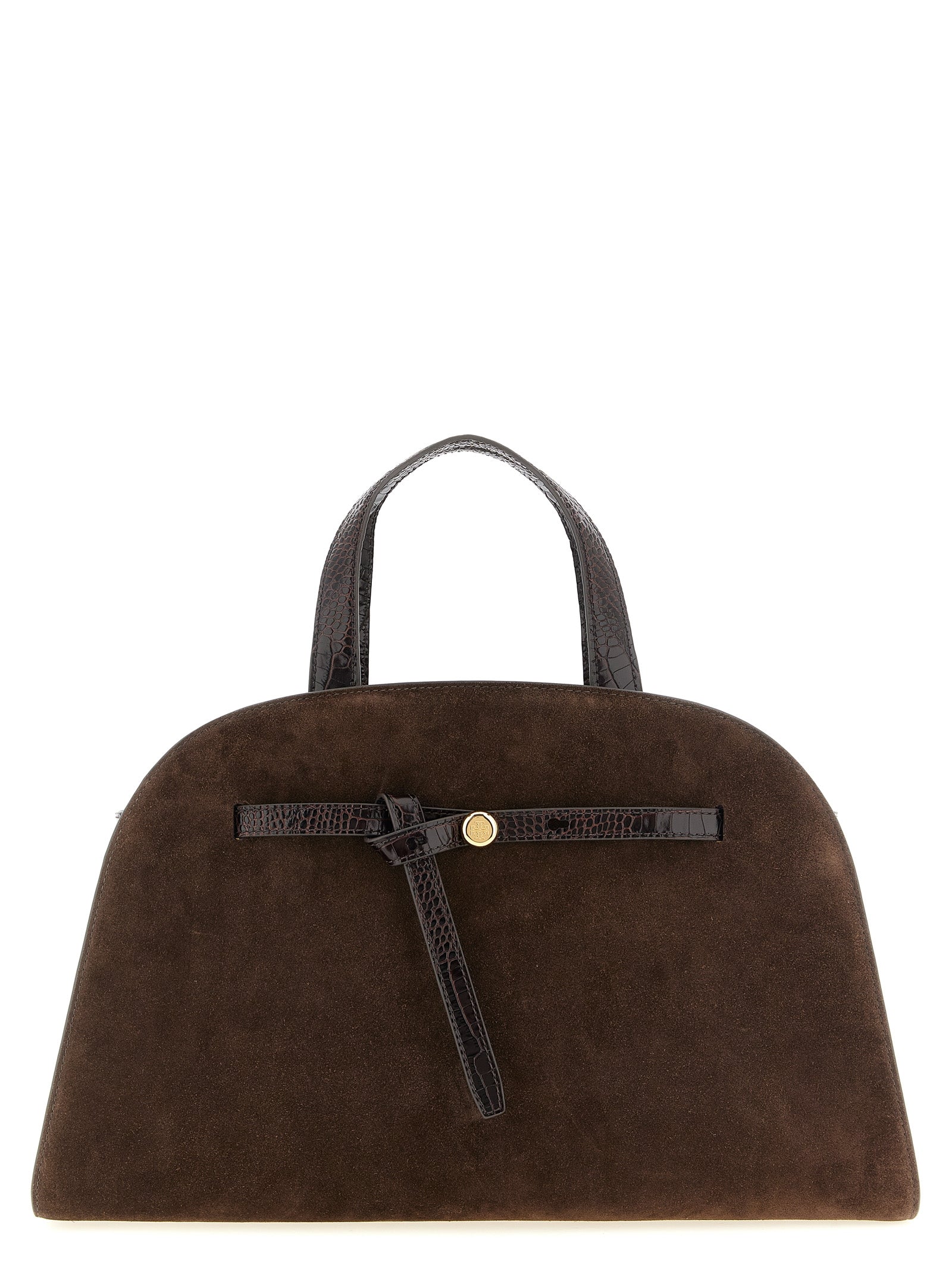 Brown Bovine Leather Romy Trunk Bag