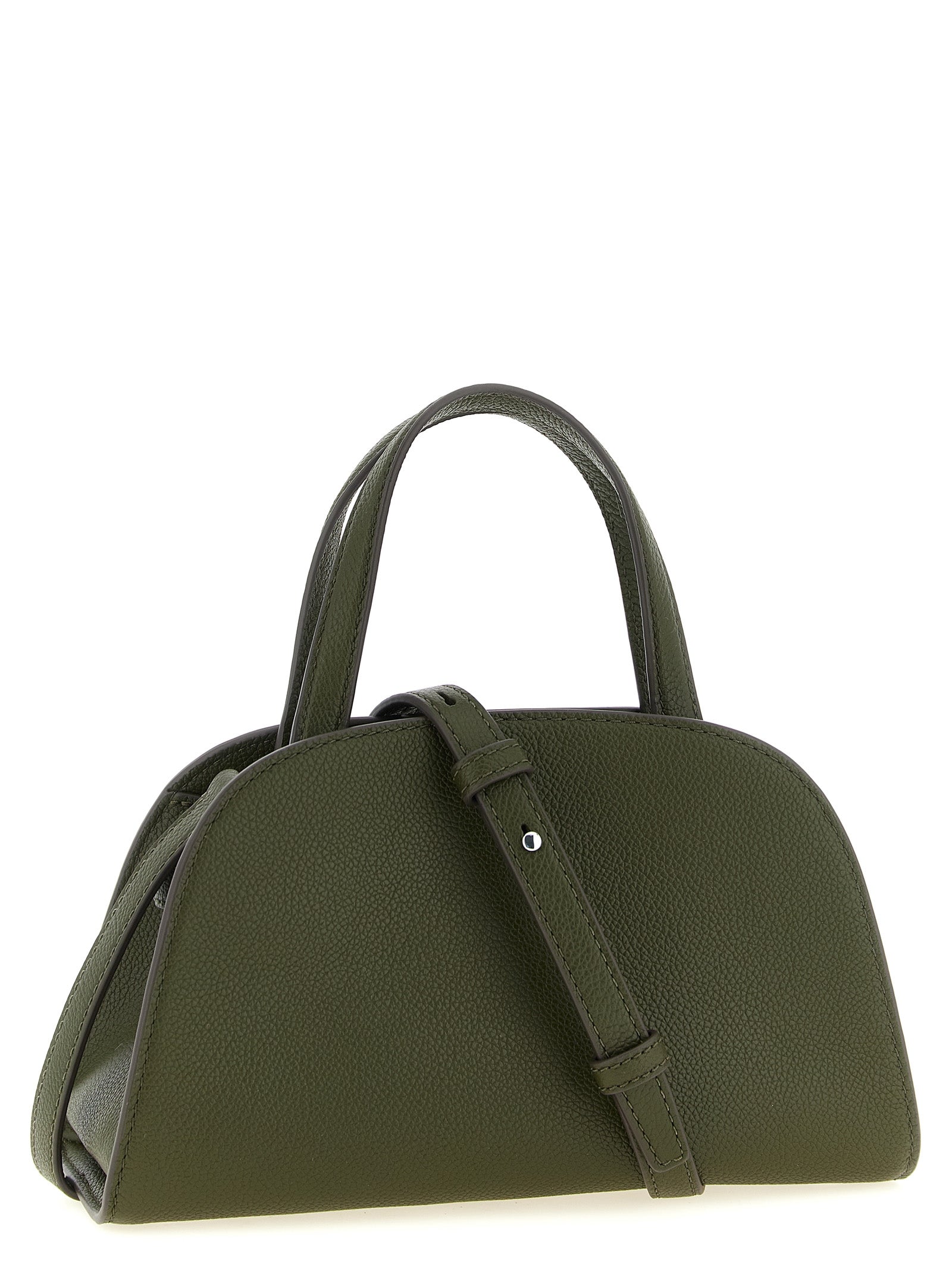 Small Hammered Brown Cow Leather Romy Trunk Bag