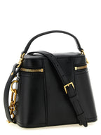 Black Buffalo Leather Pulse Vanity Handbag
