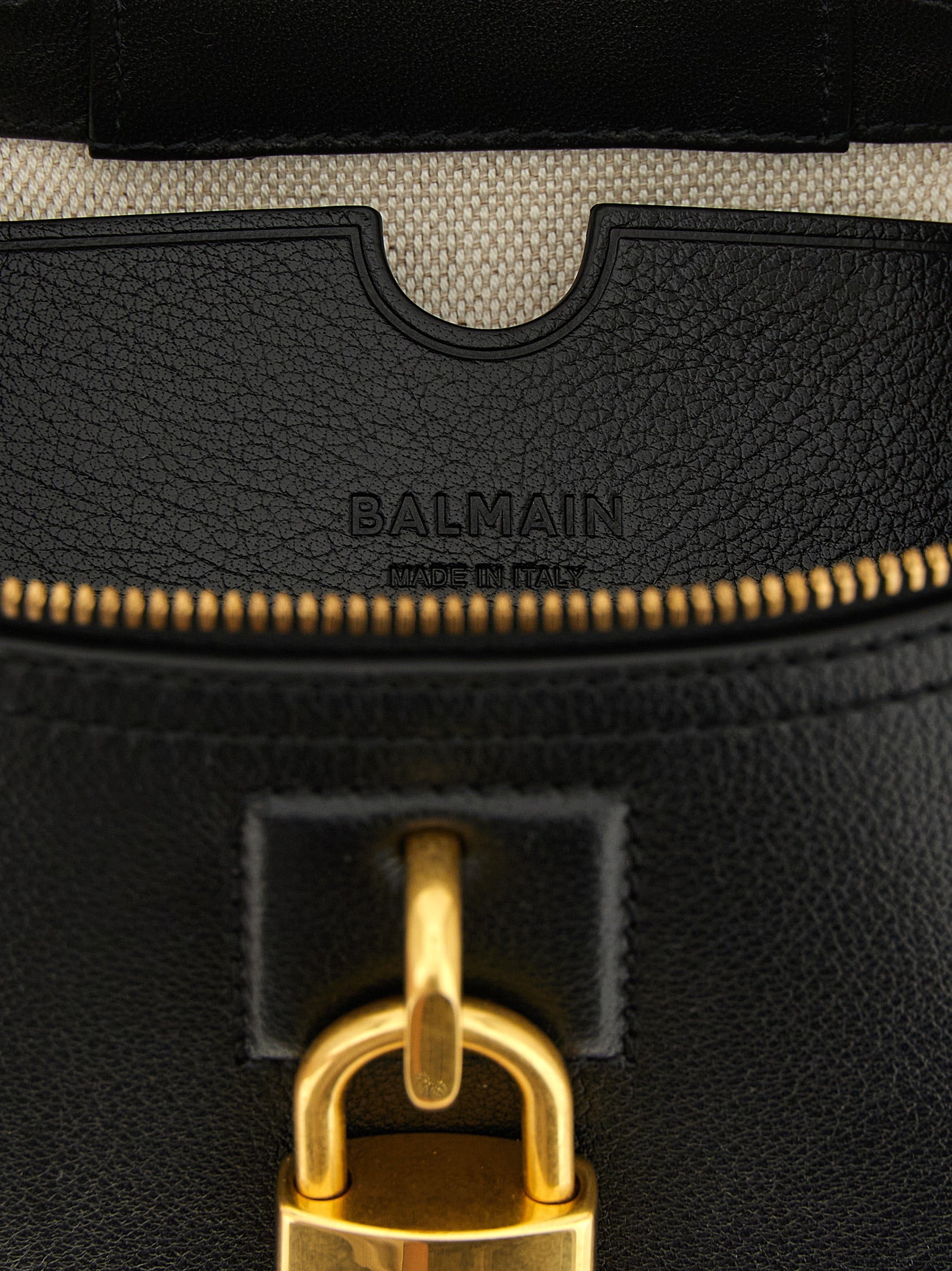 Black Buffalo Leather Pulse Vanity Handbag