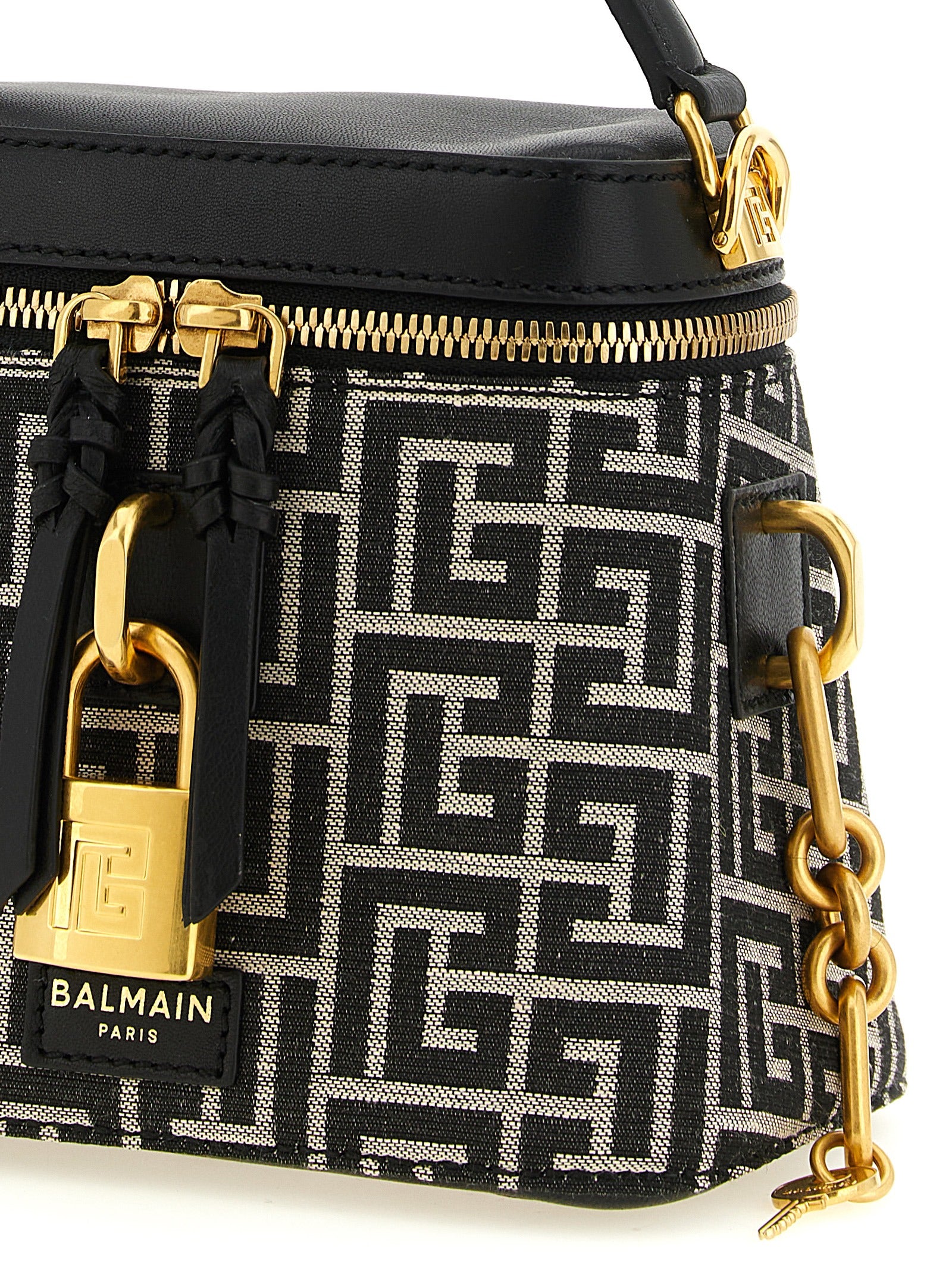 Polyester Jacquard Pulse Vanity Handbag