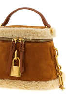 Brown Calfskin Pulse Vanity Handbag