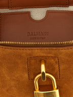 Brown Calfskin Pulse Vanity Handbag