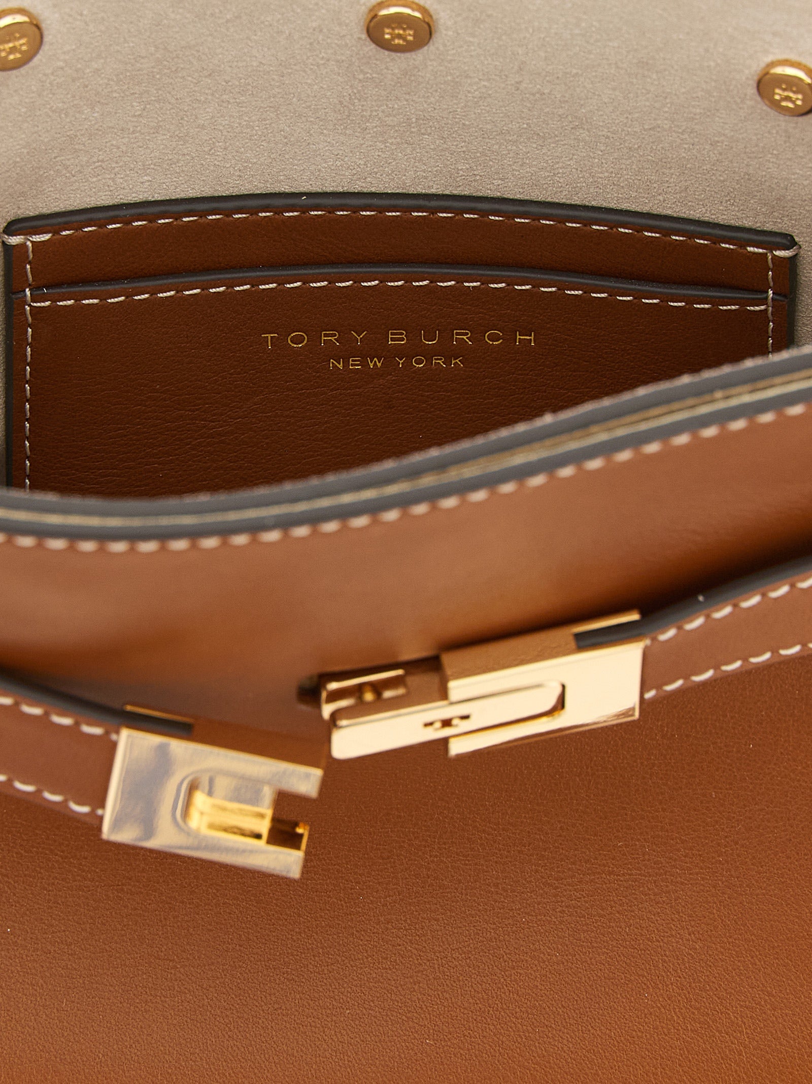 Petite Brown Cowhide Lee Radziwill Double Bag