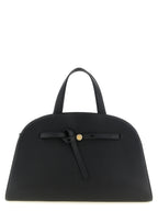 Black Hammered Cowhide Romy Trunk Bag