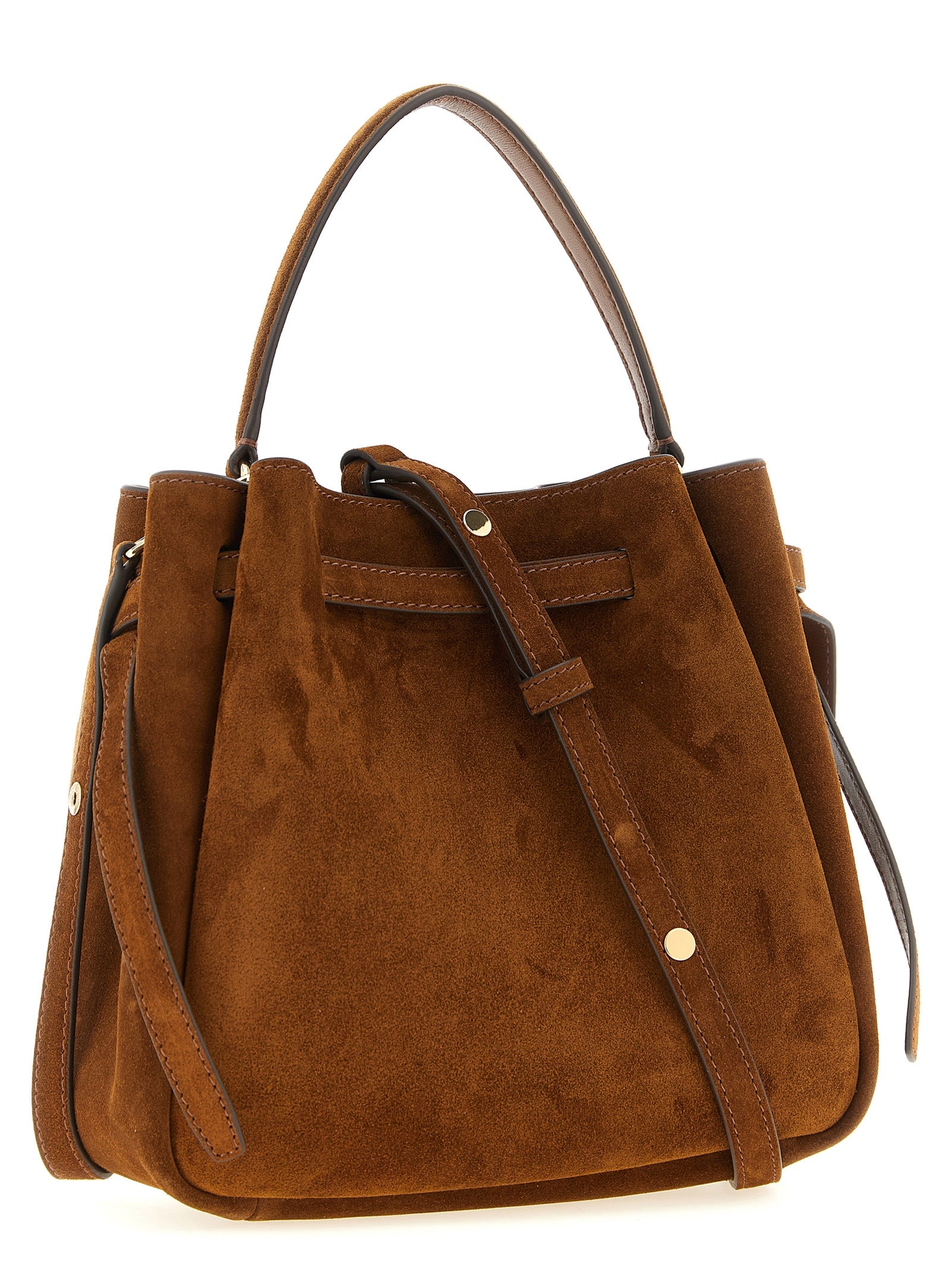 Caramel Suede Romy Bucket Bag