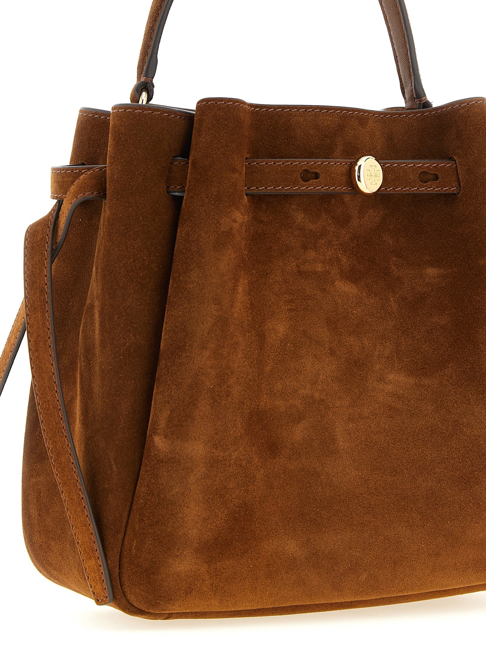 Caramel Suede Romy Bucket Bag