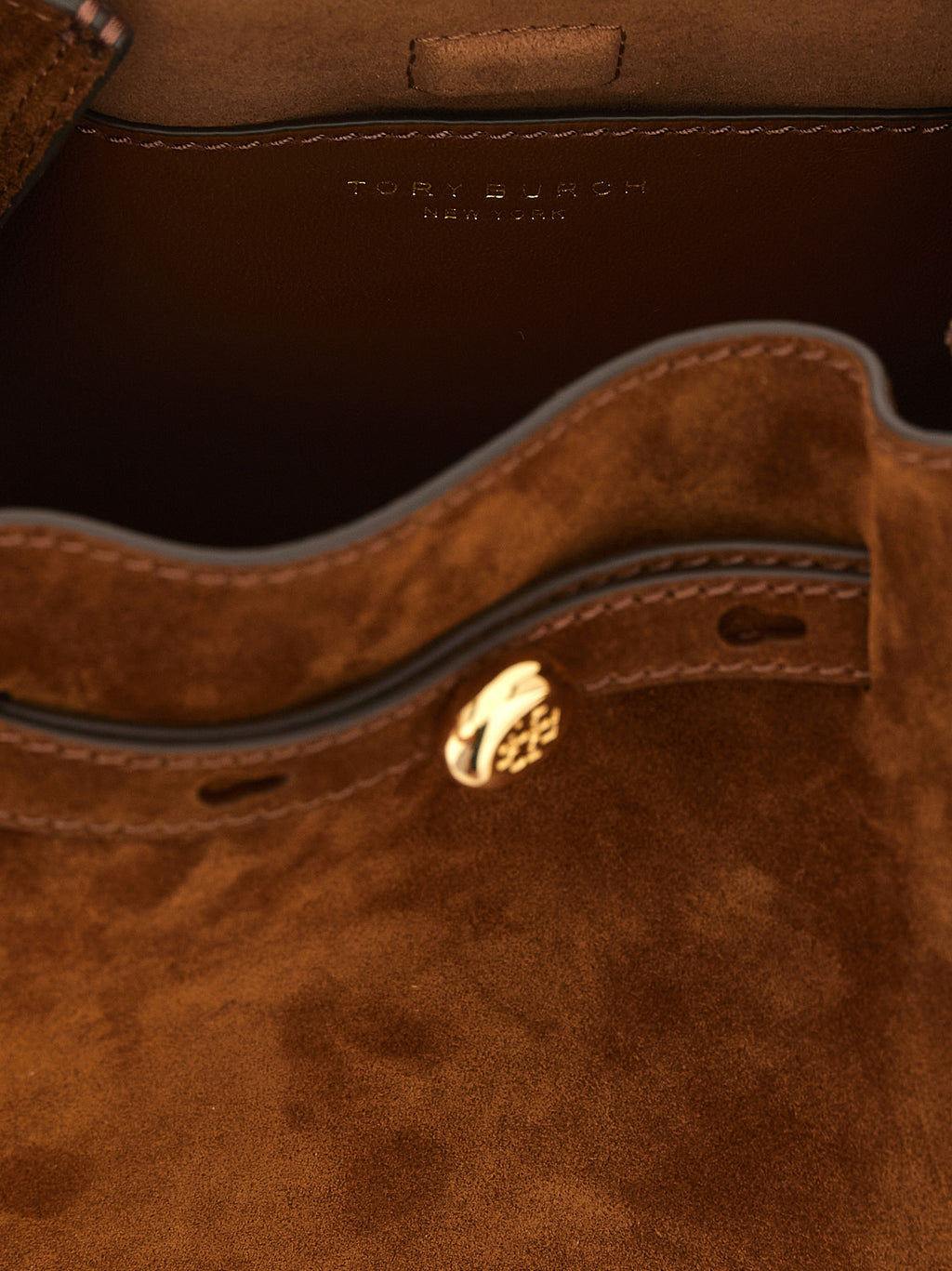 Caramel Suede Romy Bucket Bag