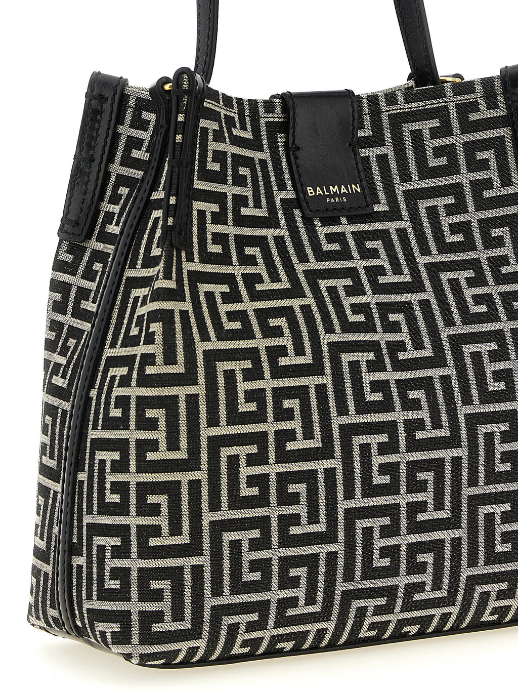 Bicolor Cotton Release Bucket Bag