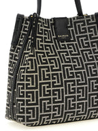 Bicolor Cotton Release Bucket Bag