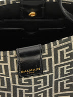 Bicolor Cotton Release Bucket Bag