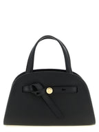 Small Bauletto Black Hammered Cowhide Crossbody
