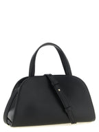 Small Bauletto Black Hammered Cowhide Crossbody