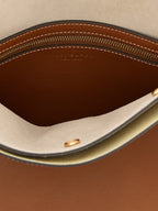 Small Double Bag Lee Radziwill Smooth Cowhide & Suede Bellows