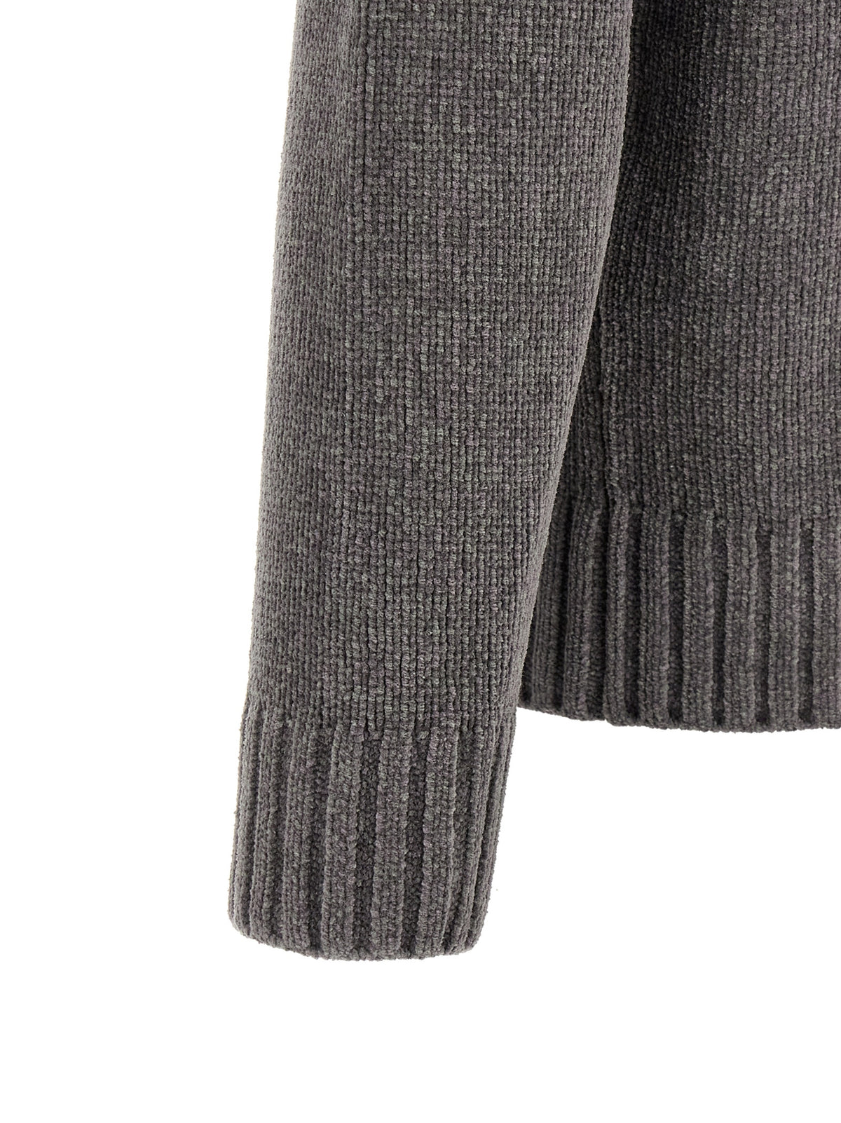 Fine Mouliné Cotton Chenille Cardigan