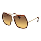 Brown Metal Sunglasses
