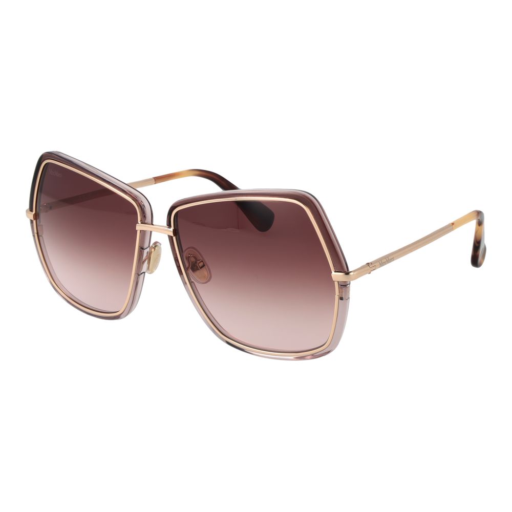 Gold Metal Full‑Rim Sunglasses