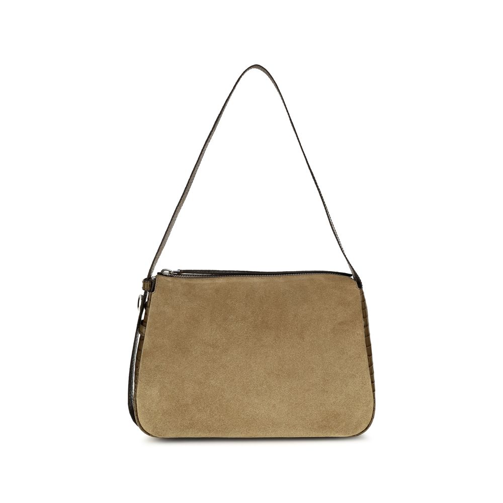 Suede Romy Shoulder Bag