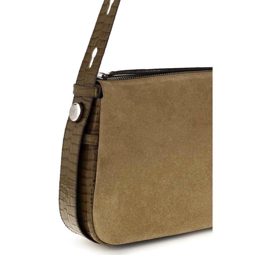 Suede Romy Shoulder Bag