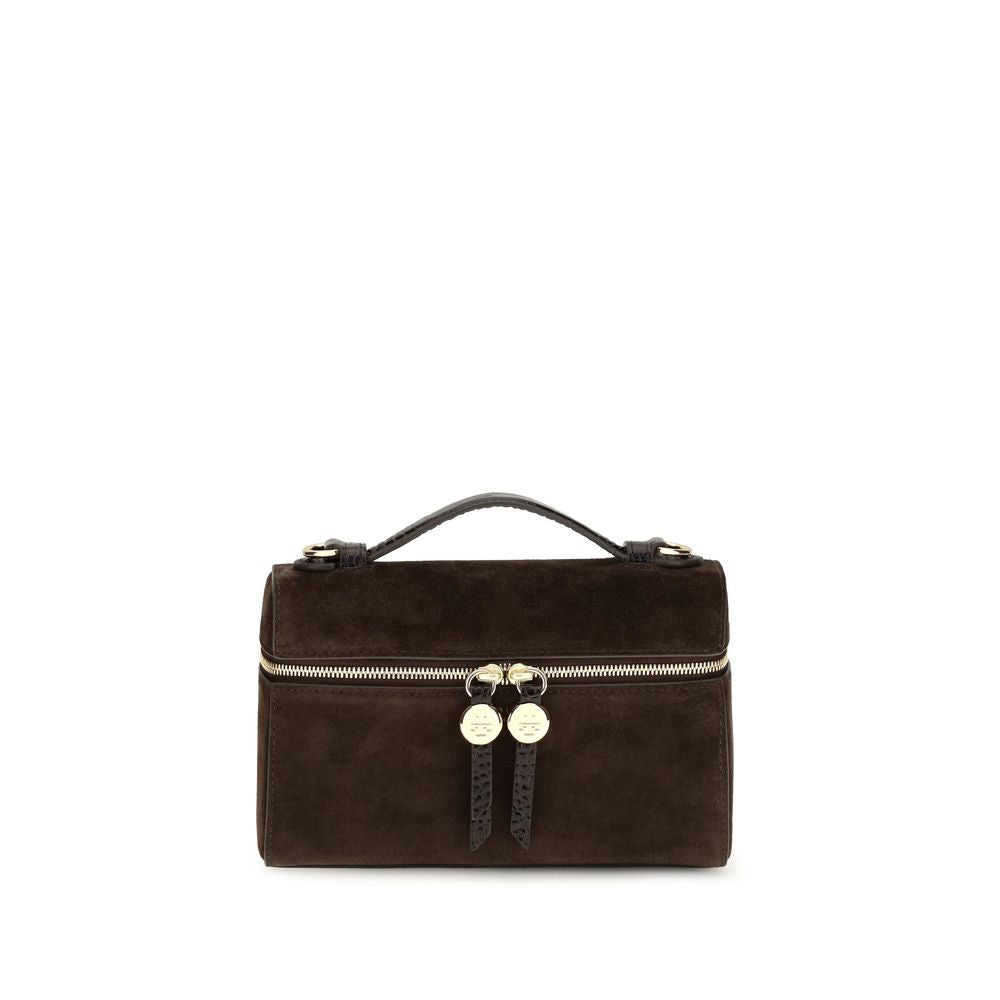 Suede Romy Slim Top Handle Bag