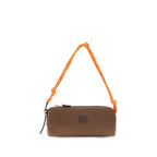 Brown Cotton Shoulder Bag