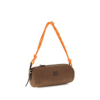 Brown Cotton Shoulder Bag