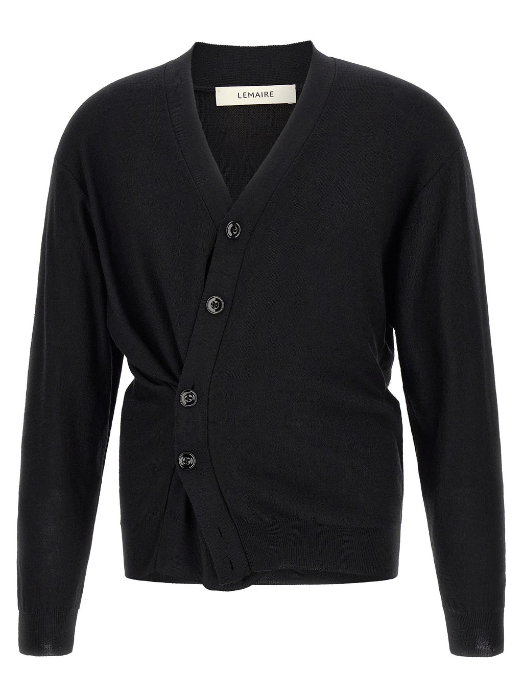 Wool Blend Relaxed Twisted Cardigan