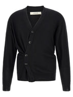 Wool Blend Relaxed Twisted Cardigan
