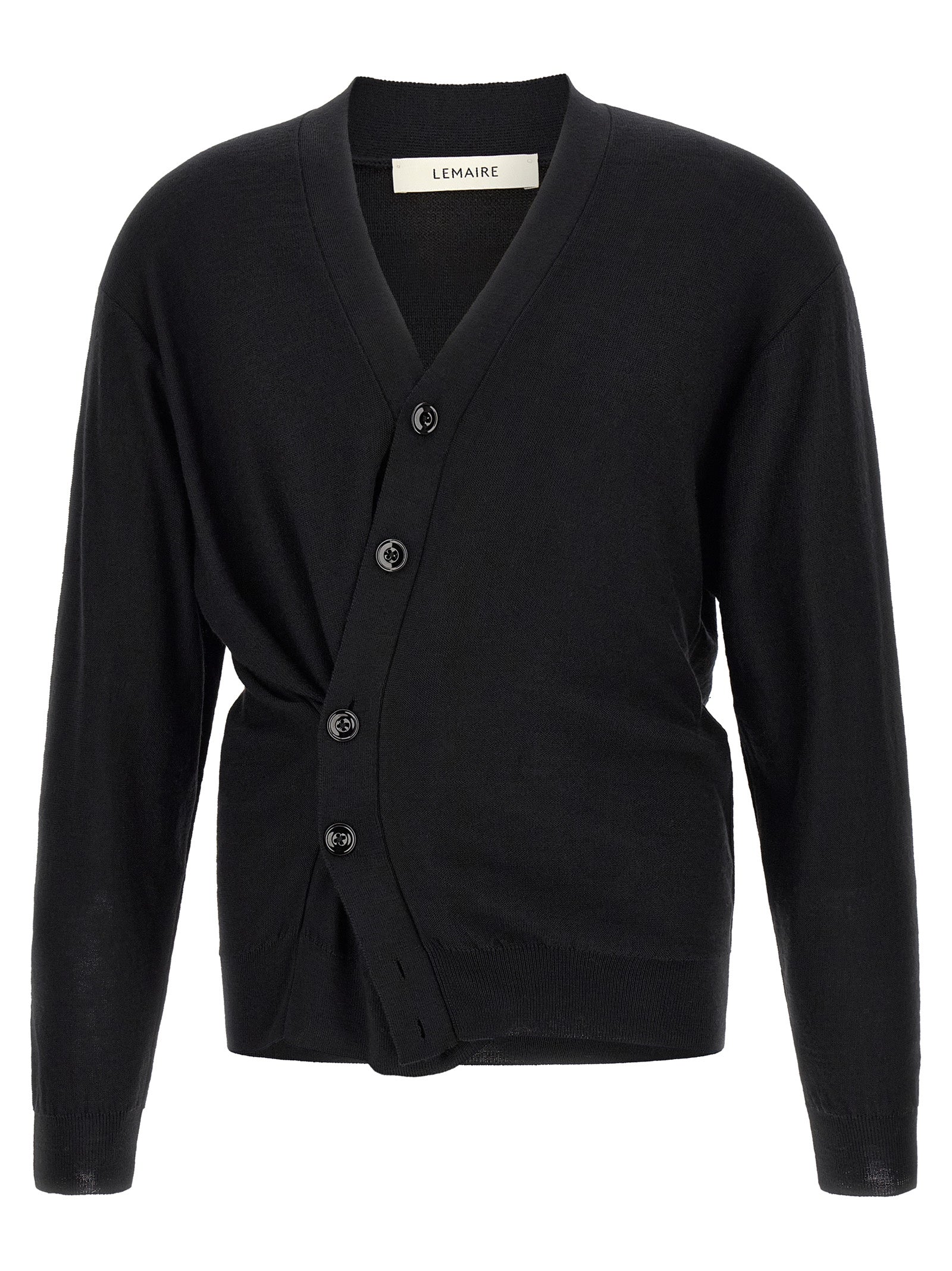 Wool Blend Relaxed Twisted Cardigan